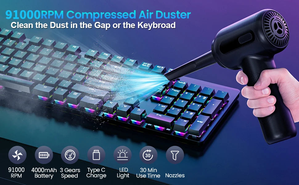 DustBlitz Pro // Cordless Air Sprayer