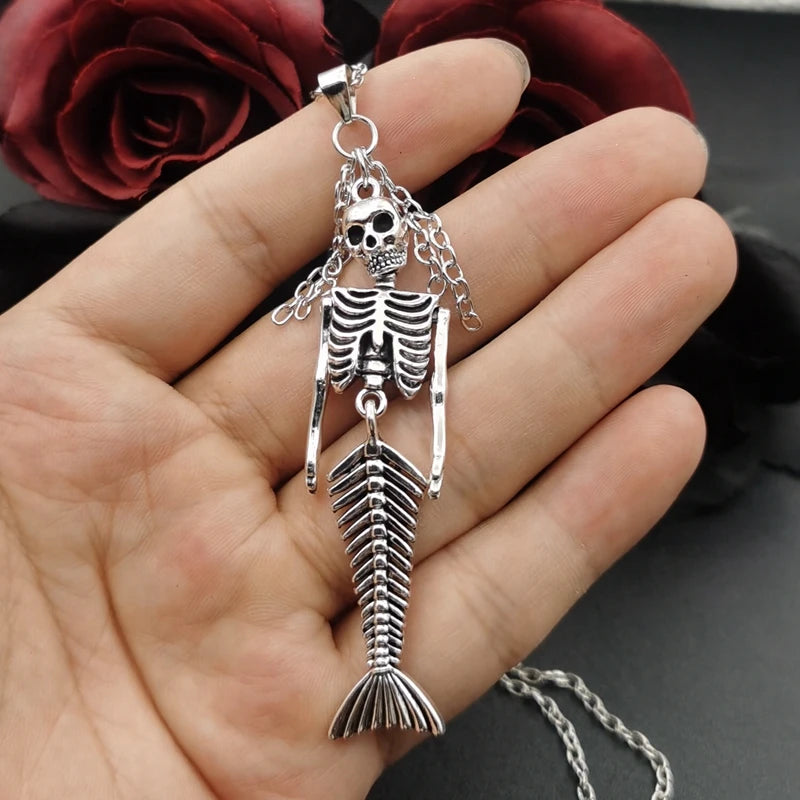Mermaid Skeleton necklace