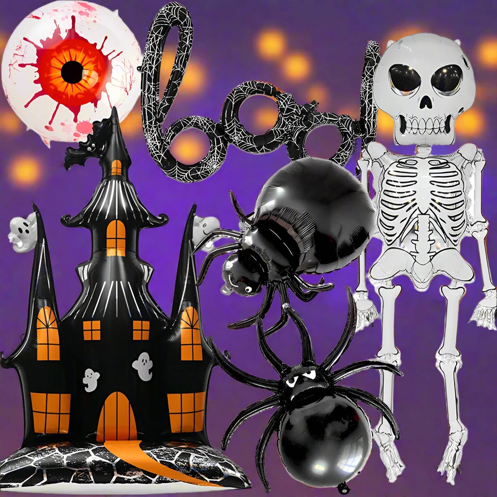 Halloween Party Balloons and Banners Collection