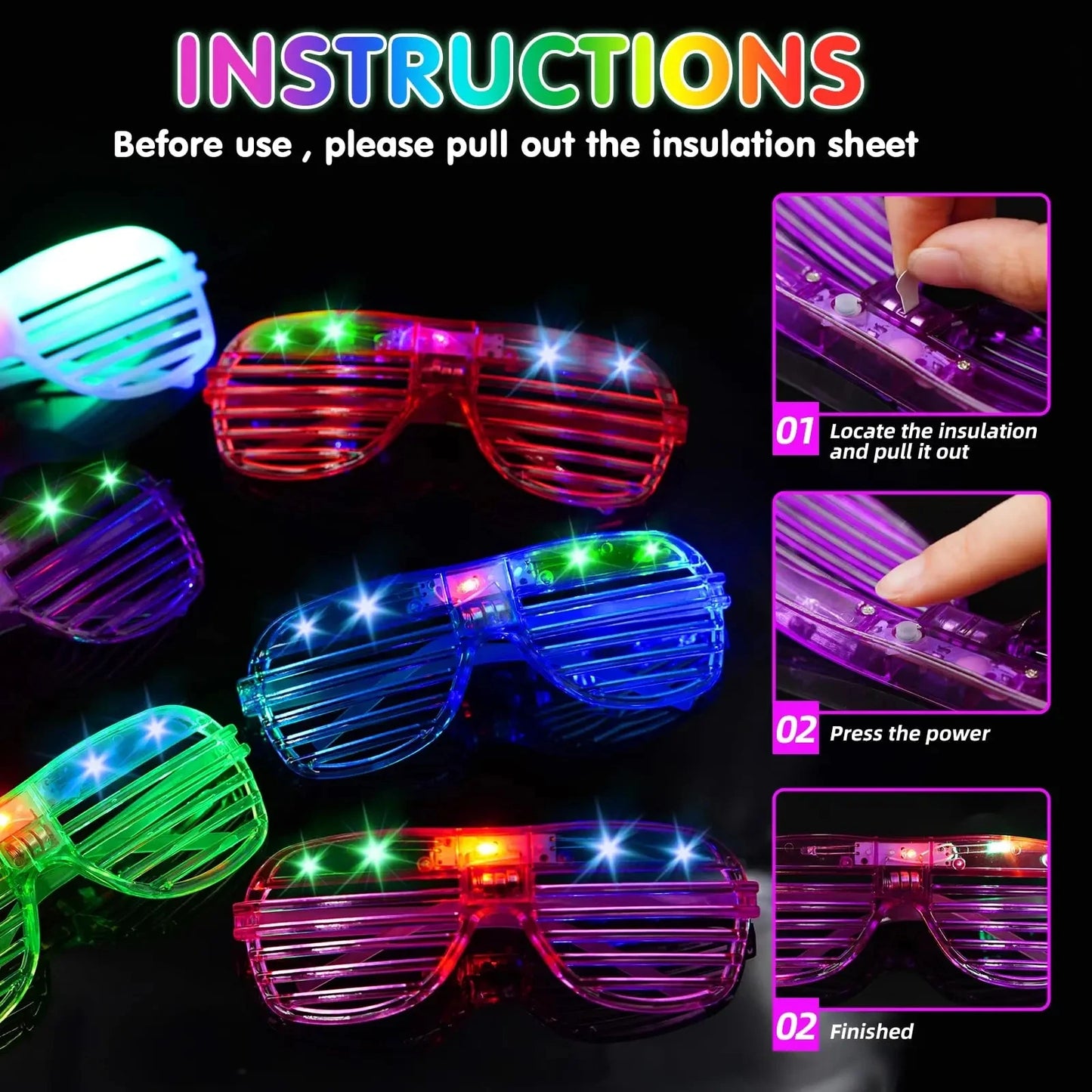 LED Party glasses Bundle