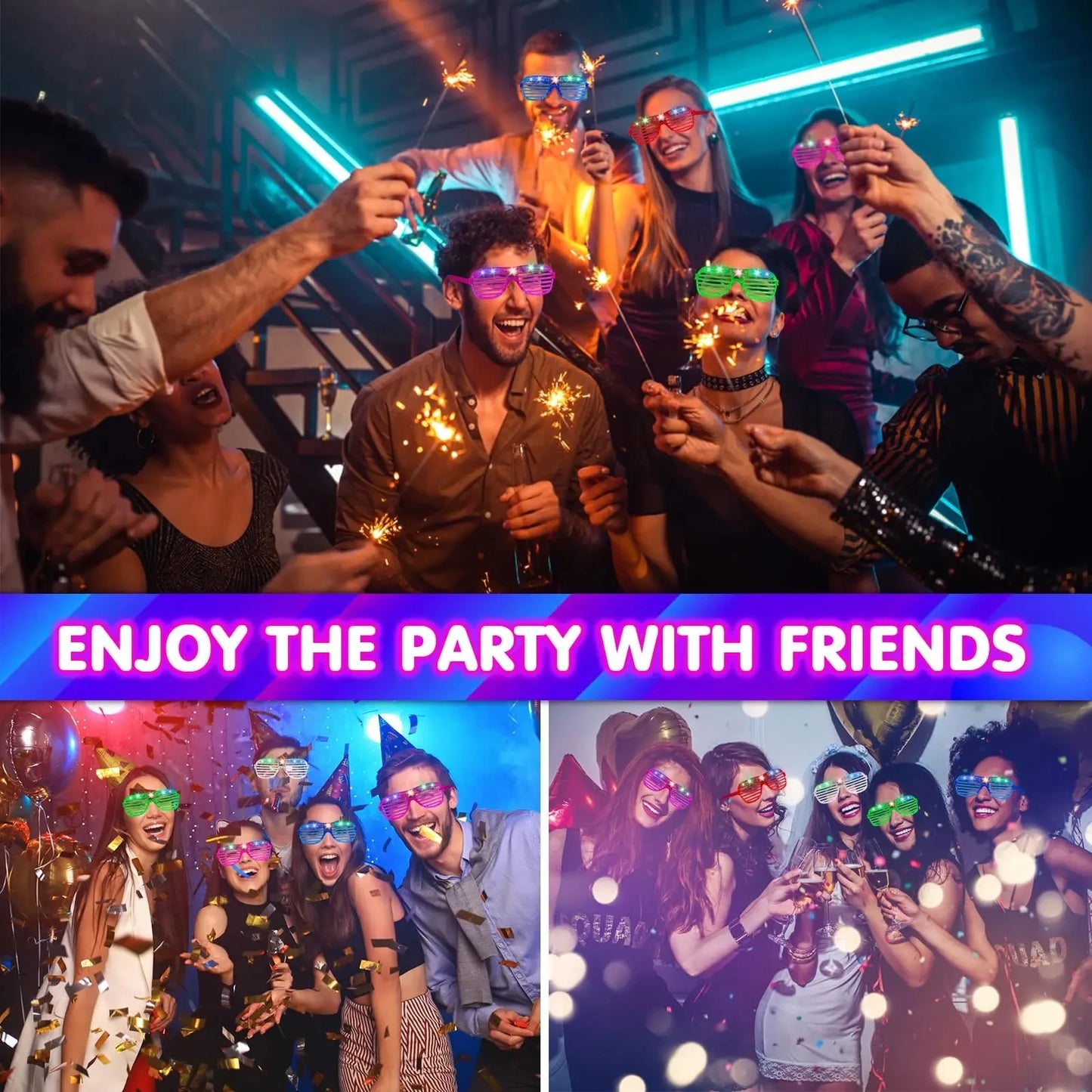 LED Party glasses Bundle