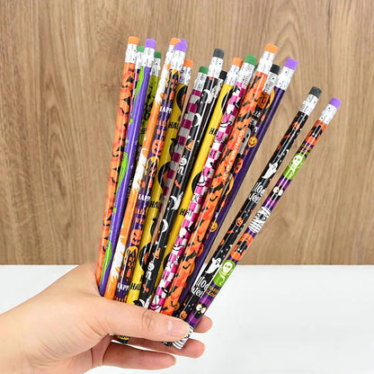 24Pcs Halloween Wooden Pencils