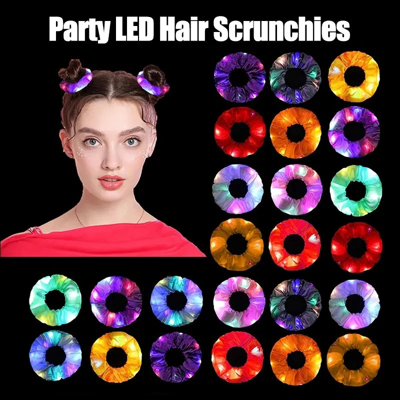 LED Party Bobble Scrunchies