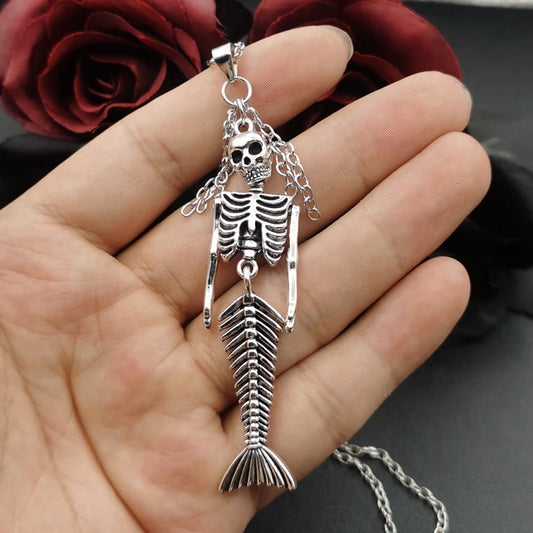Mermaid Skeleton necklace