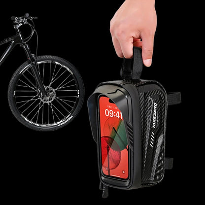 CycloShield Pro: Waterproof Frame Bag with Touch Screen Phone Case