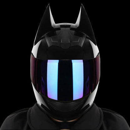 batman motorcycle helmet price Axor Street DC | ISI & DOT Certified a chaotic swarm of bats Samurai Batman Dark Knight Helmet