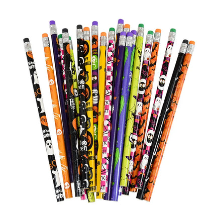 24Pcs Halloween Wooden Pencils